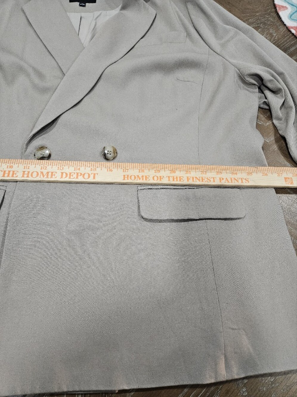 Madewell Taupe Double-Breasted Blazer - Picture 4 of 7